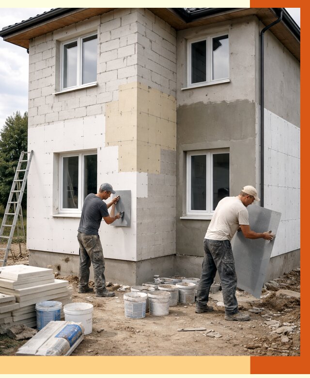 Утепление дома из газобетона в Сургуте от 4293 руб./м² — заказать у ТепломастерСрг